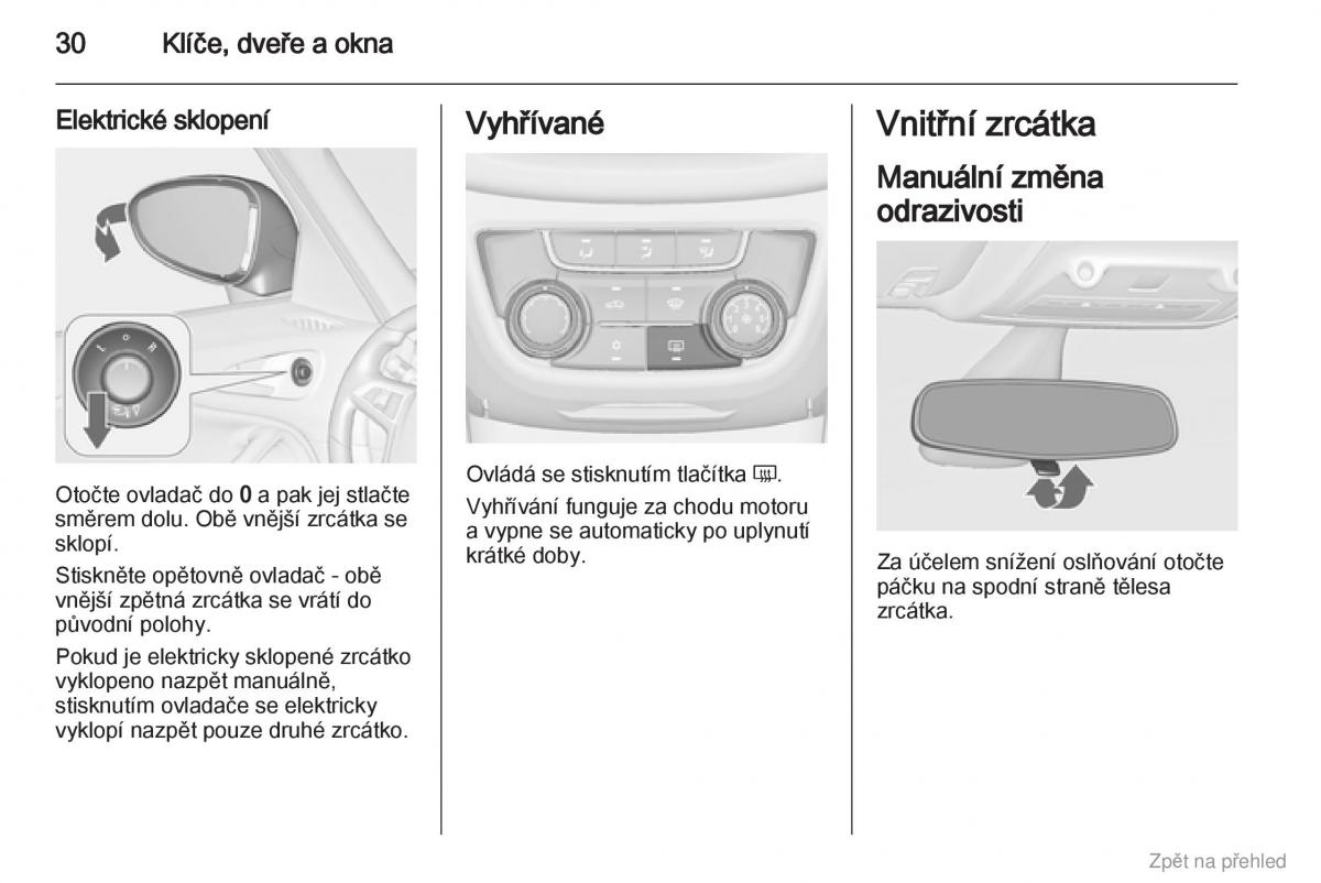 manual  Opel Zafira B navod k obsludze / page 31