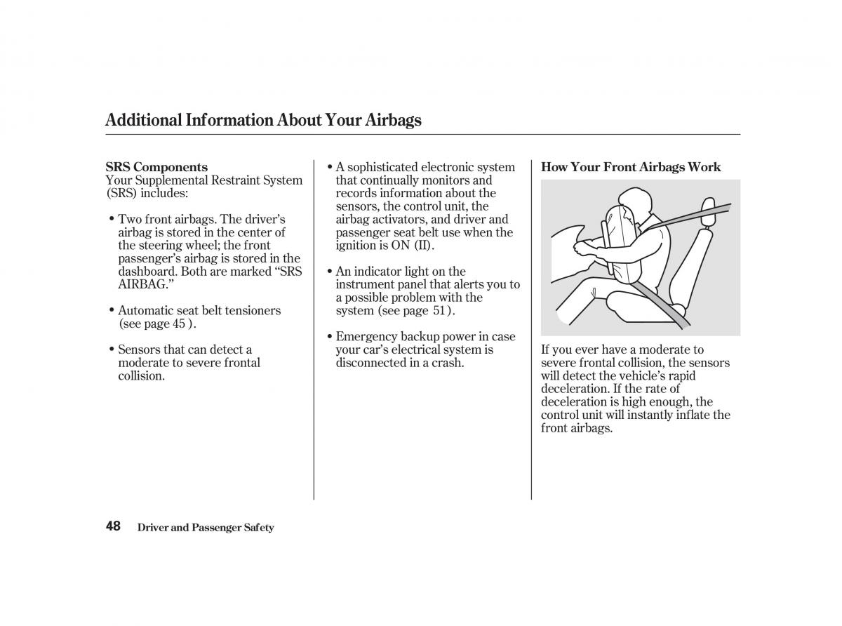 Honda Civic VII owners manual / page 47