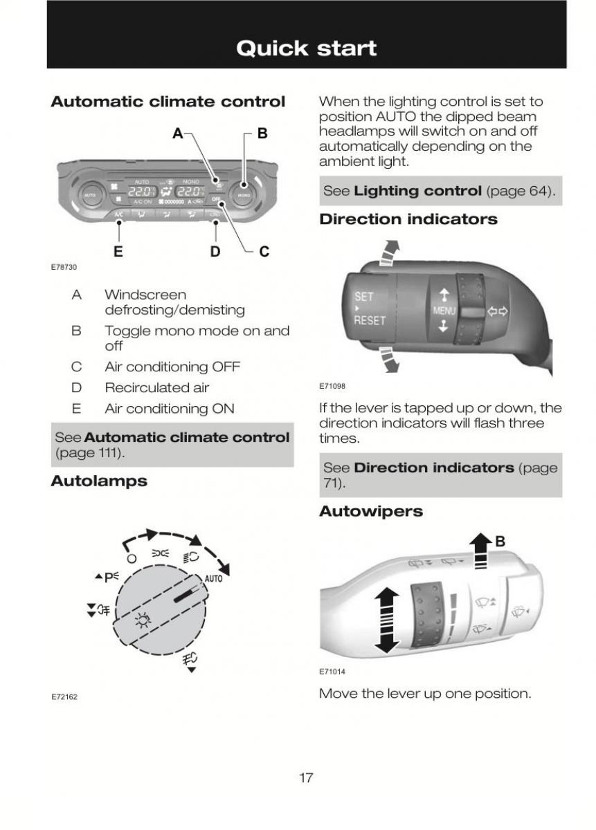 Ford C Max II 2 owners manual / page 21