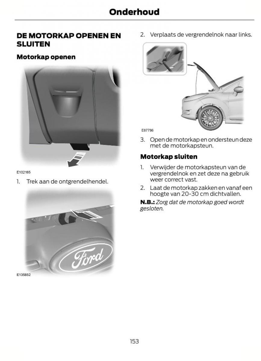 Ford Fiesta VII 7 handleiding / page 156