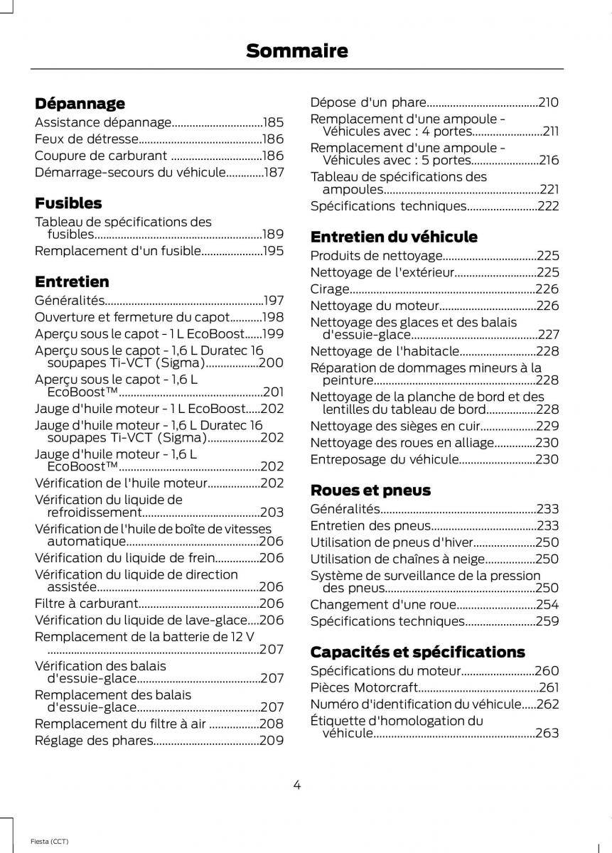 Ford Fiesta VII 7 manuel du proprietaire / page 6