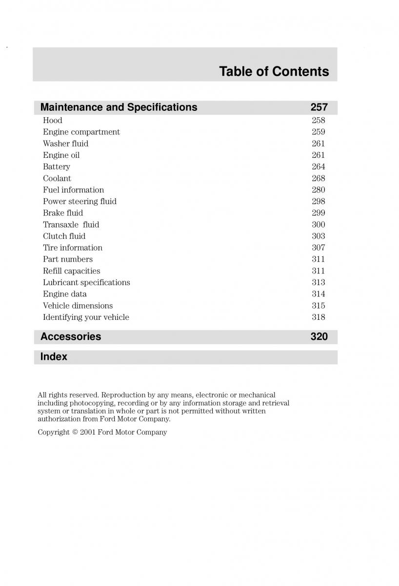 Ford Focus I 1 owners manual / page 3