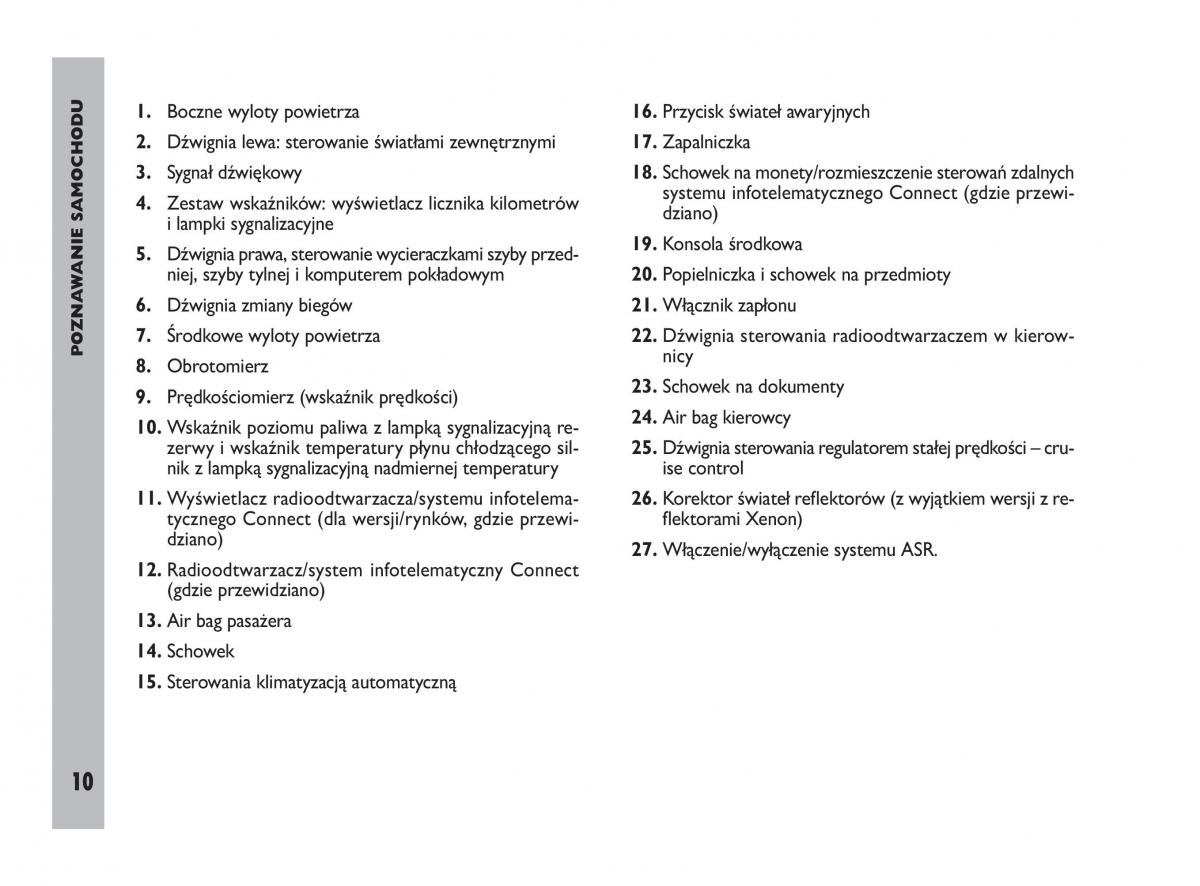 Fiat Ulysee II 2 instrukcja obslugi / page 11