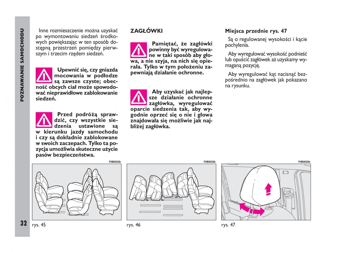 Fiat Ulysee II 2 instrukcja obslugi / page 33