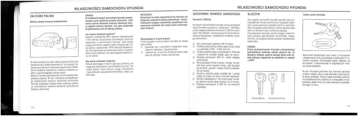 Hyundai XG25 XG30 instrukcja obslugi / page 7