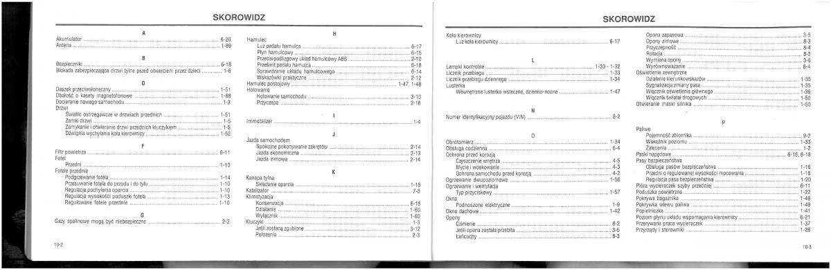 Hyundai XG25 XG30 instrukcja obslugi / page 97