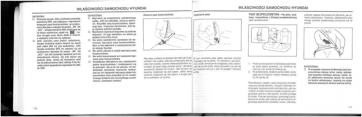 manual  Hyundai XG25 XG30 instrukcja / page 16