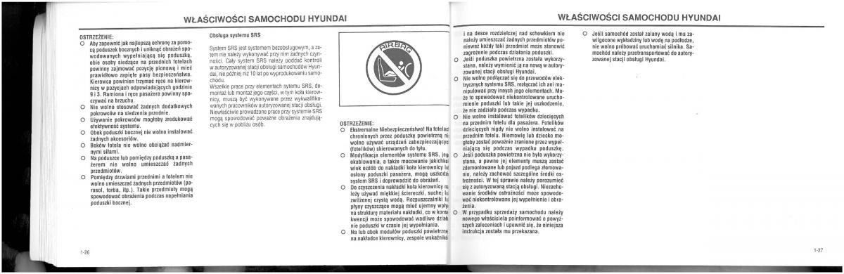 manual  Hyundai XG25 XG30 instrukcja / page 19