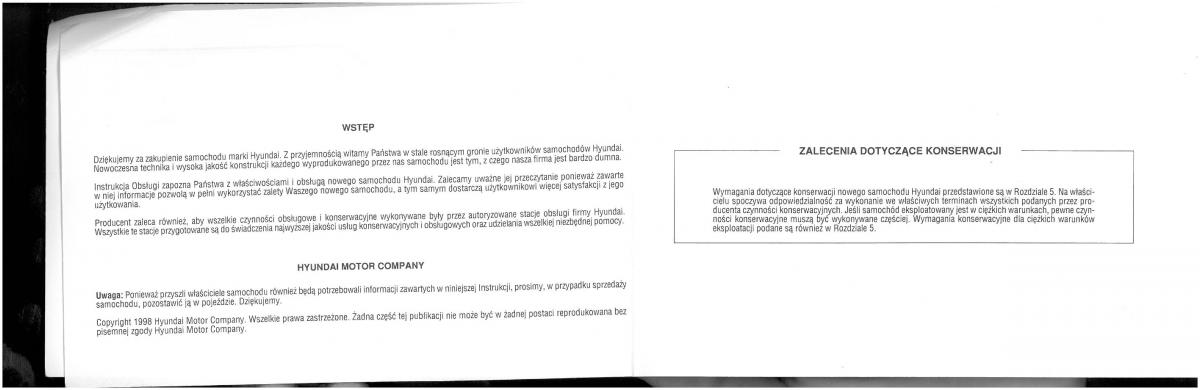 Hyundai XG25 XG30 instrukcja obslugi / page 3