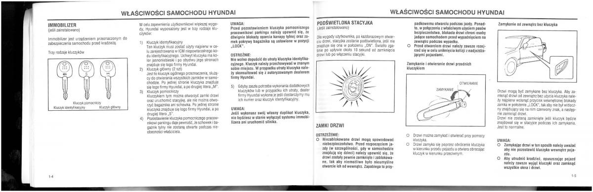 manual  Hyundai XG25 XG30 instrukcja / page 8