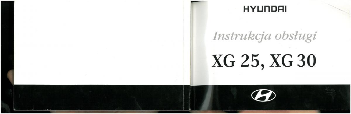 manual  Hyundai XG25 XG30 instrukcja / page 1