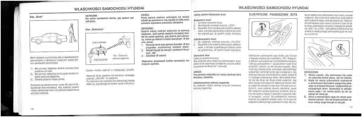 manual  Hyundai XG25 XG30 instrukcja / page 10