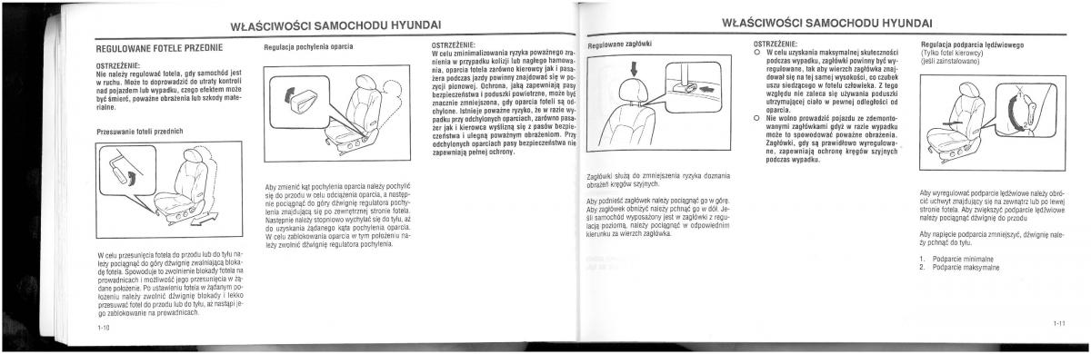 Hyundai XG25 XG30 instrukcja obslugi / page 11