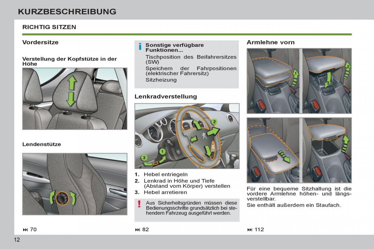 Peugeot 308 SW I 1 Handbuch / page 14