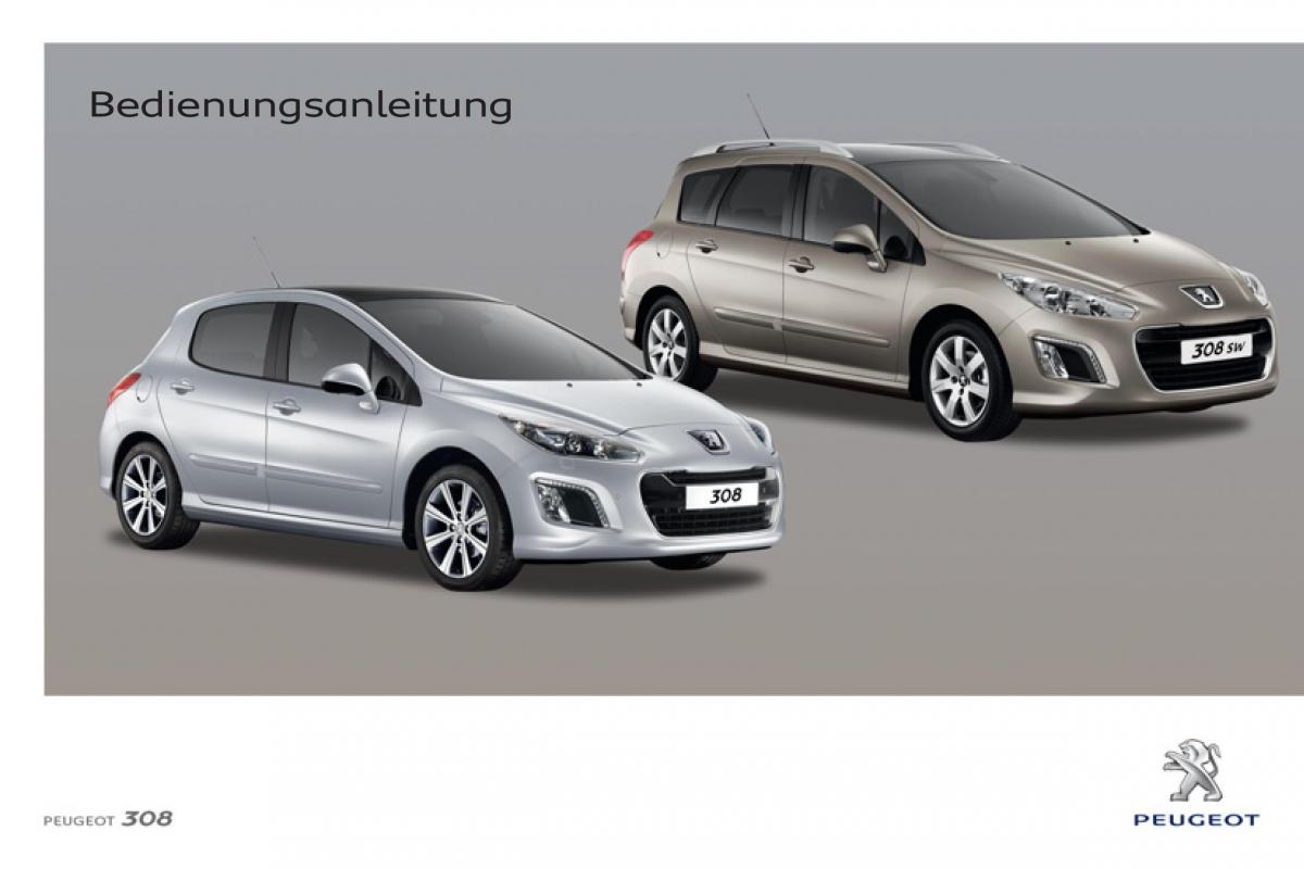 Peugeot 308 SW I 1 Handbuch / page 1