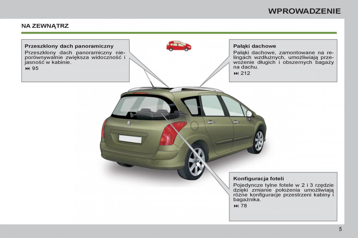 Peugeot 308 SW I 1 instrukcja obslugi / page 7