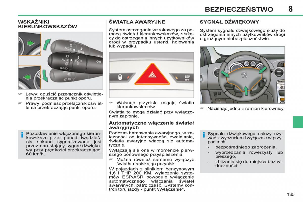 Peugeot 308 SW I 1 instrukcja obslugi / page 137