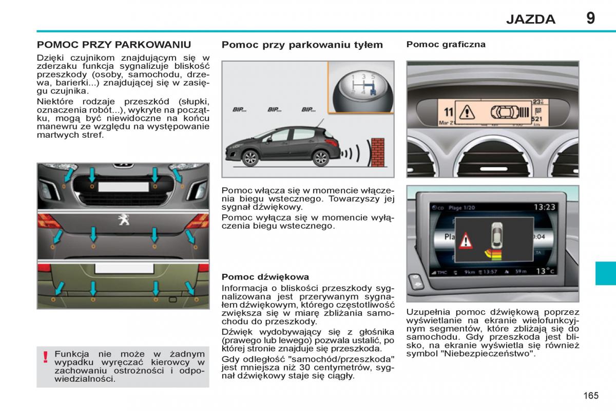 Peugeot 308 SW I 1 instrukcja obslugi / page 167