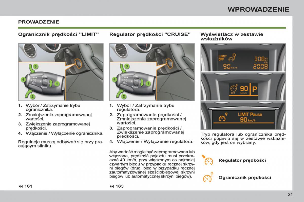 Peugeot 308 SW I 1 instrukcja obslugi / page 23