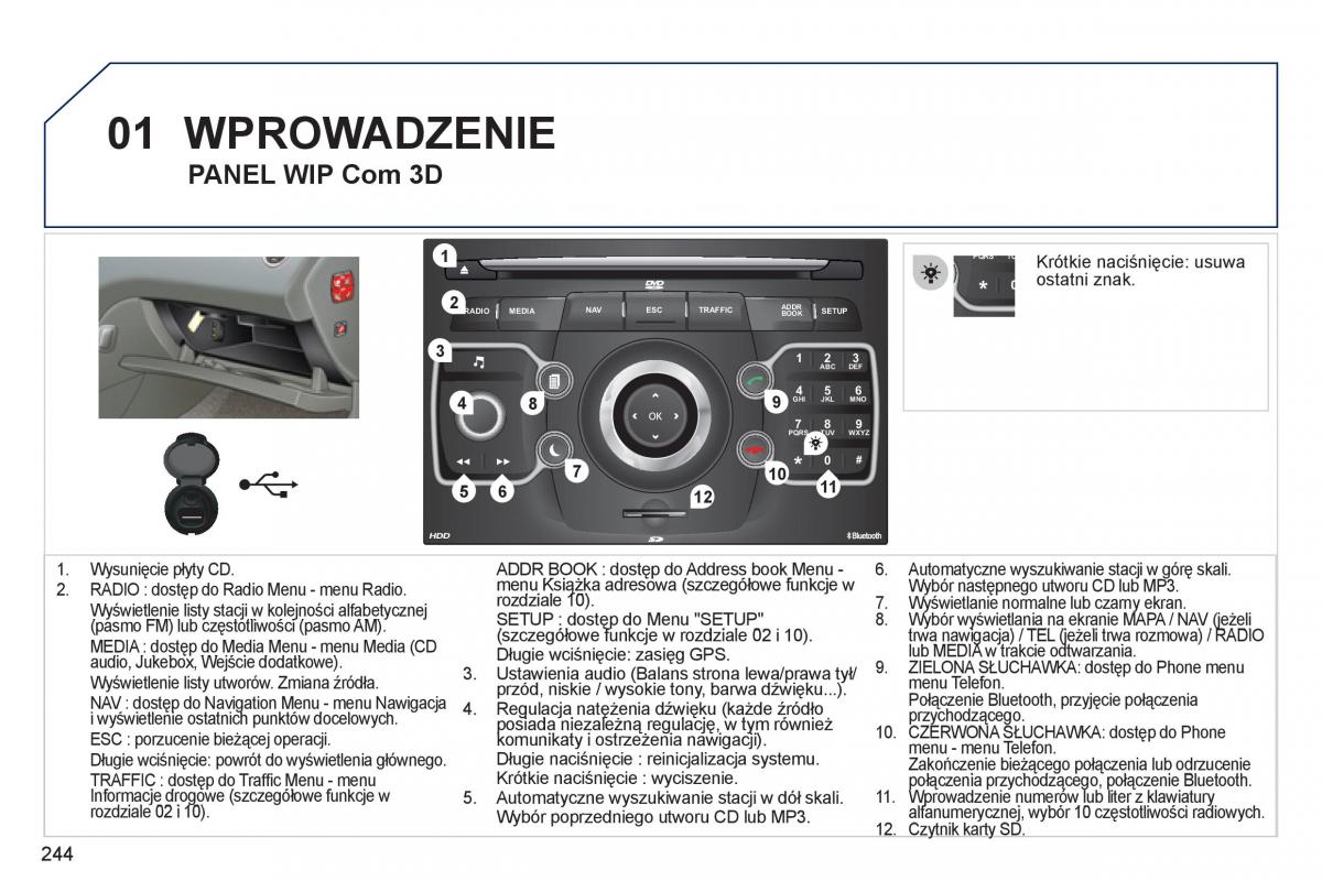 Peugeot 308 SW I 1 instrukcja obslugi / page 246