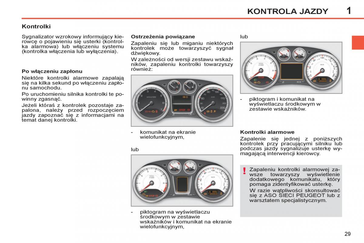 Peugeot 308 SW I 1 instrukcja obslugi / page 31