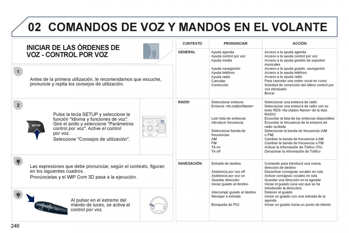Peugeot 308 SW I 1 manual del propietario / page 248