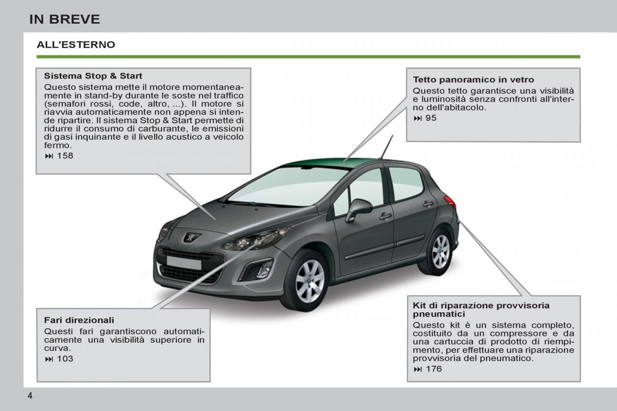 Peugeot 308 SW I 1 manuale del proprietario / page 6