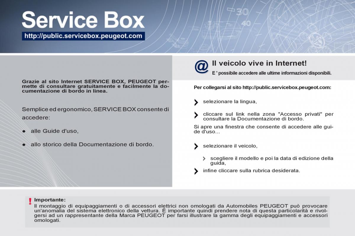Peugeot 308 SW I 1 manuale del proprietario / page 2