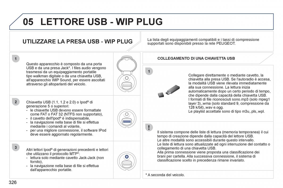 Peugeot 308 SW I 1 manuale del proprietario / page 328