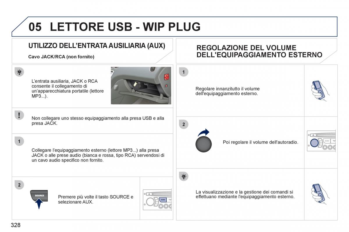 Peugeot 308 SW I 1 manuale del proprietario / page 330