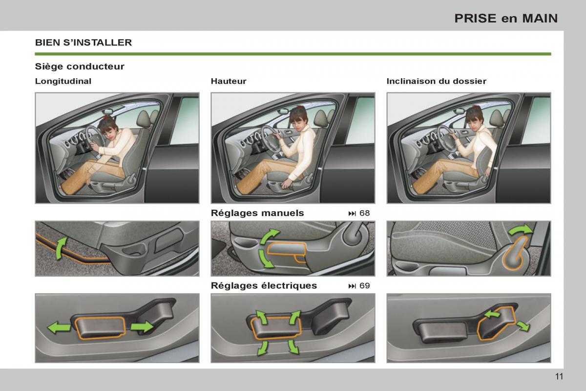 Peugeot 308 SW I 1 manuel du proprietaire / page 13