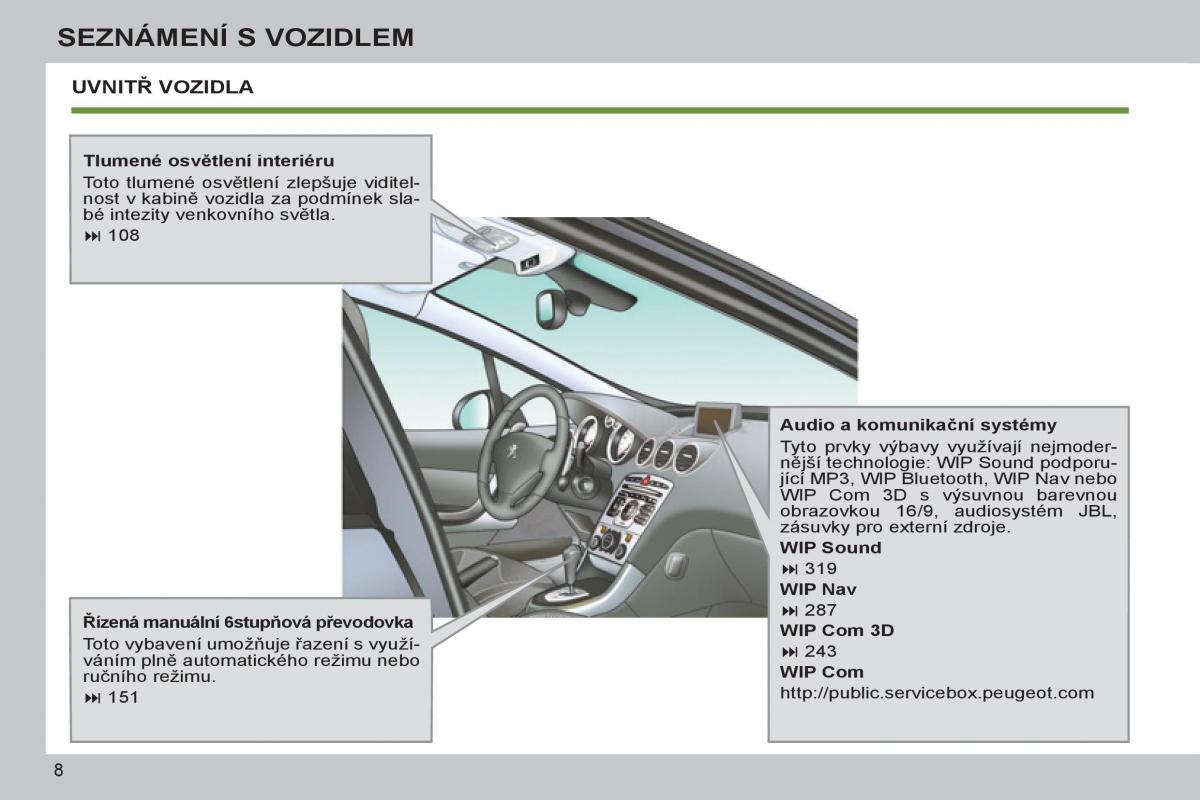 Peugeot 308 SW I 1 navod k obsludze / page 10