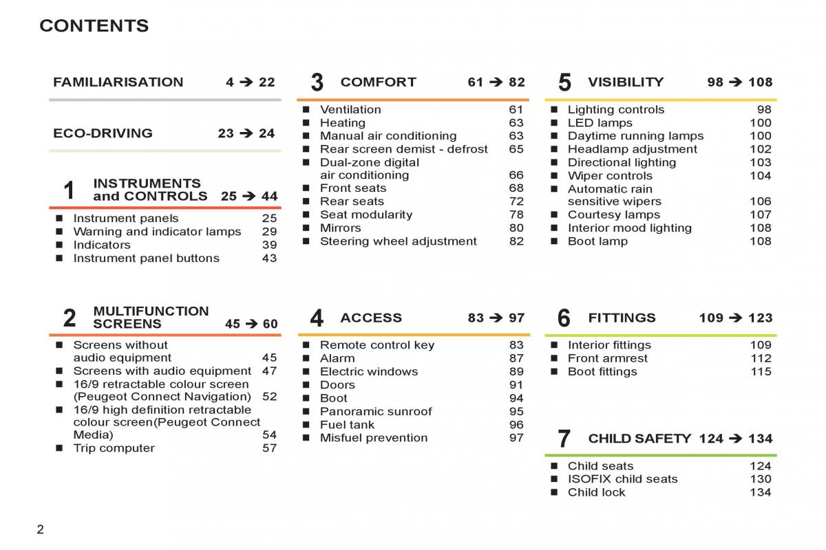 Peugeot 308 SW I 1 owners manual / page 4