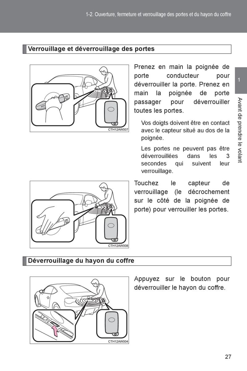 Subaru BRZ manuel du proprietaire / page 28