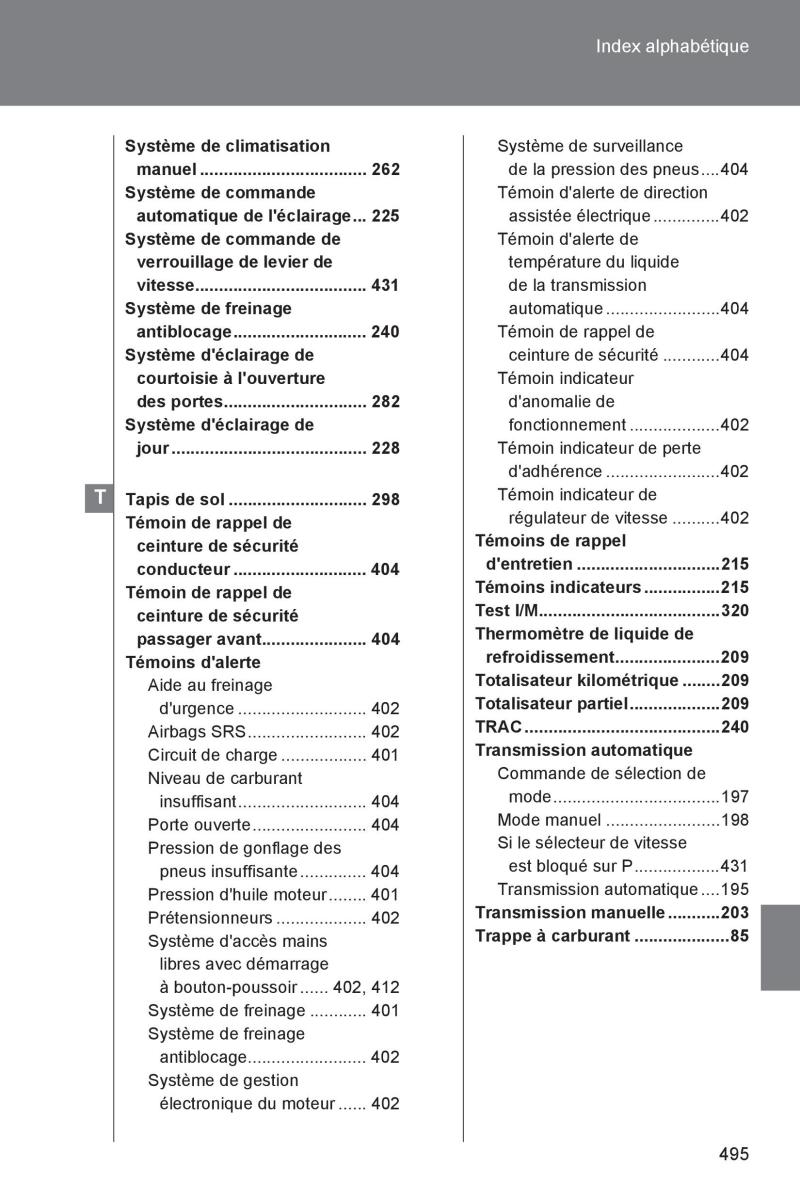 Subaru BRZ manuel du proprietaire / page 490