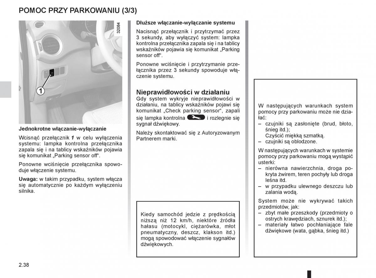 Renault Koleos instrukcja obslugi / page 116