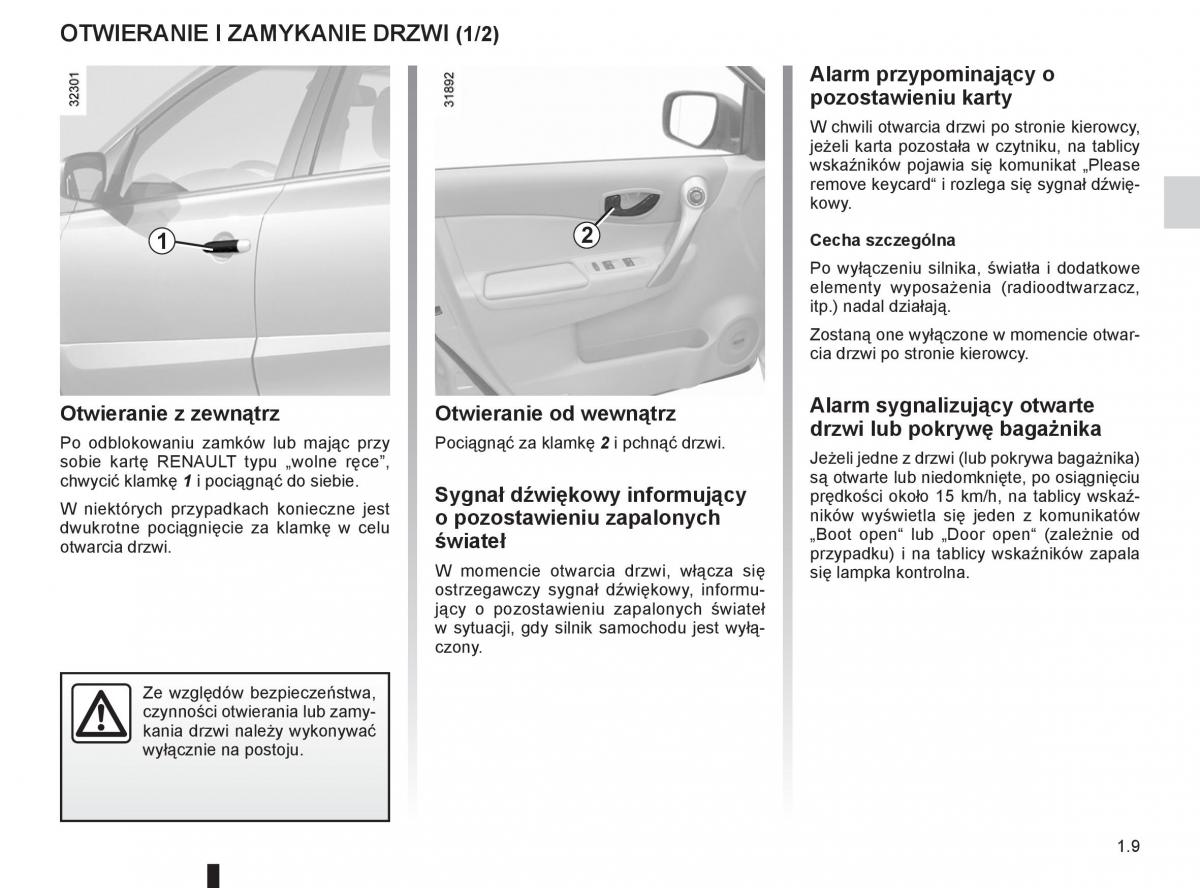 Renault Koleos instrukcja obslugi / page 15