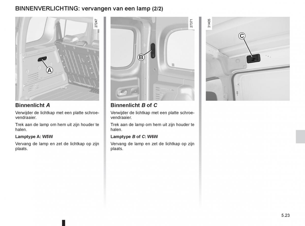 Renault Kangoo II 2 handleiding / page 193