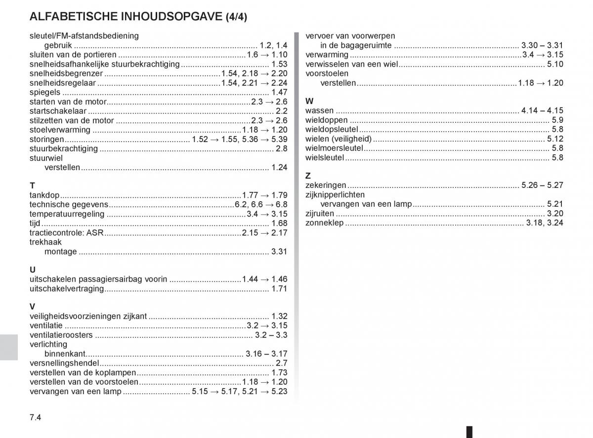 Renault Kangoo II 2 handleiding / page 234