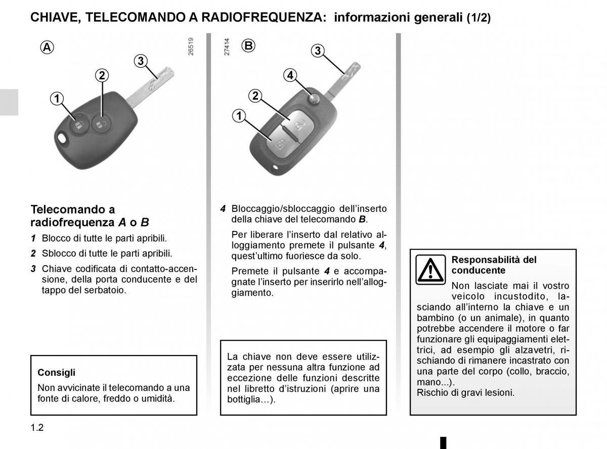 Renault Kangoo II 2 manuale del proprietario / page 8