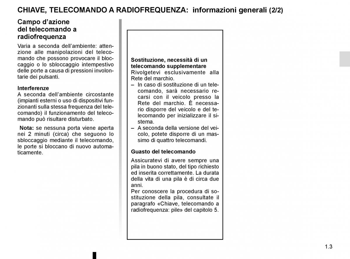 Renault Kangoo II 2 manuale del proprietario / page 9