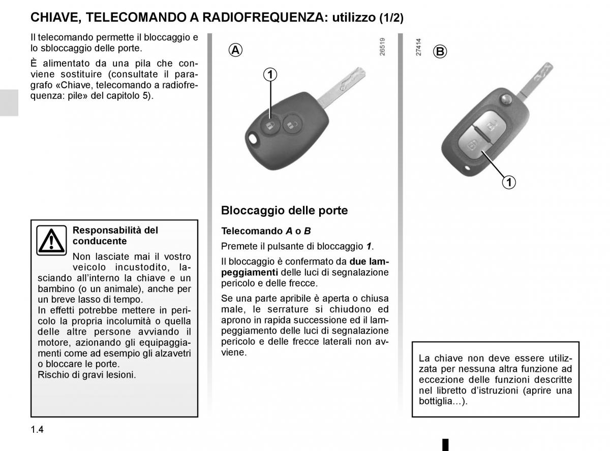 Renault Kangoo II 2 manuale del proprietario / page 10