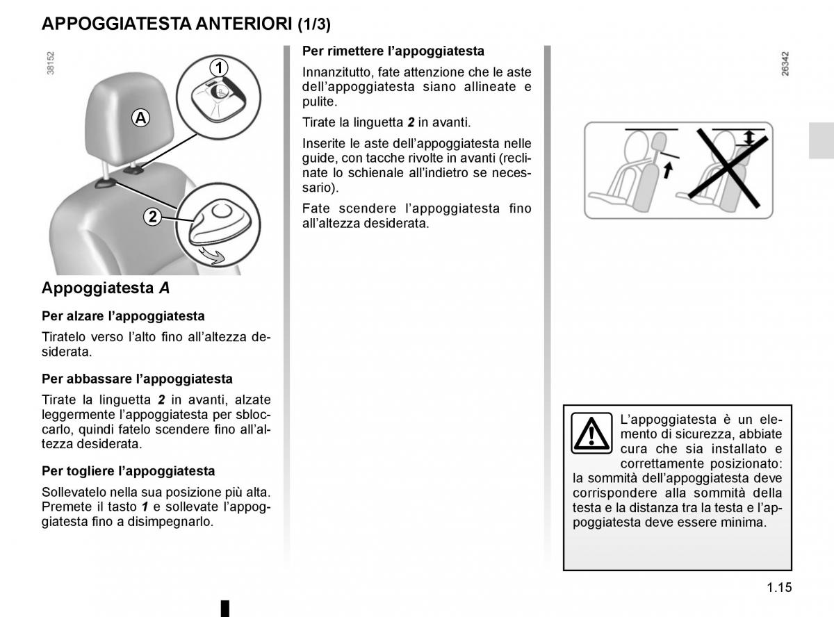 Renault Kangoo II 2 manuale del proprietario / page 21