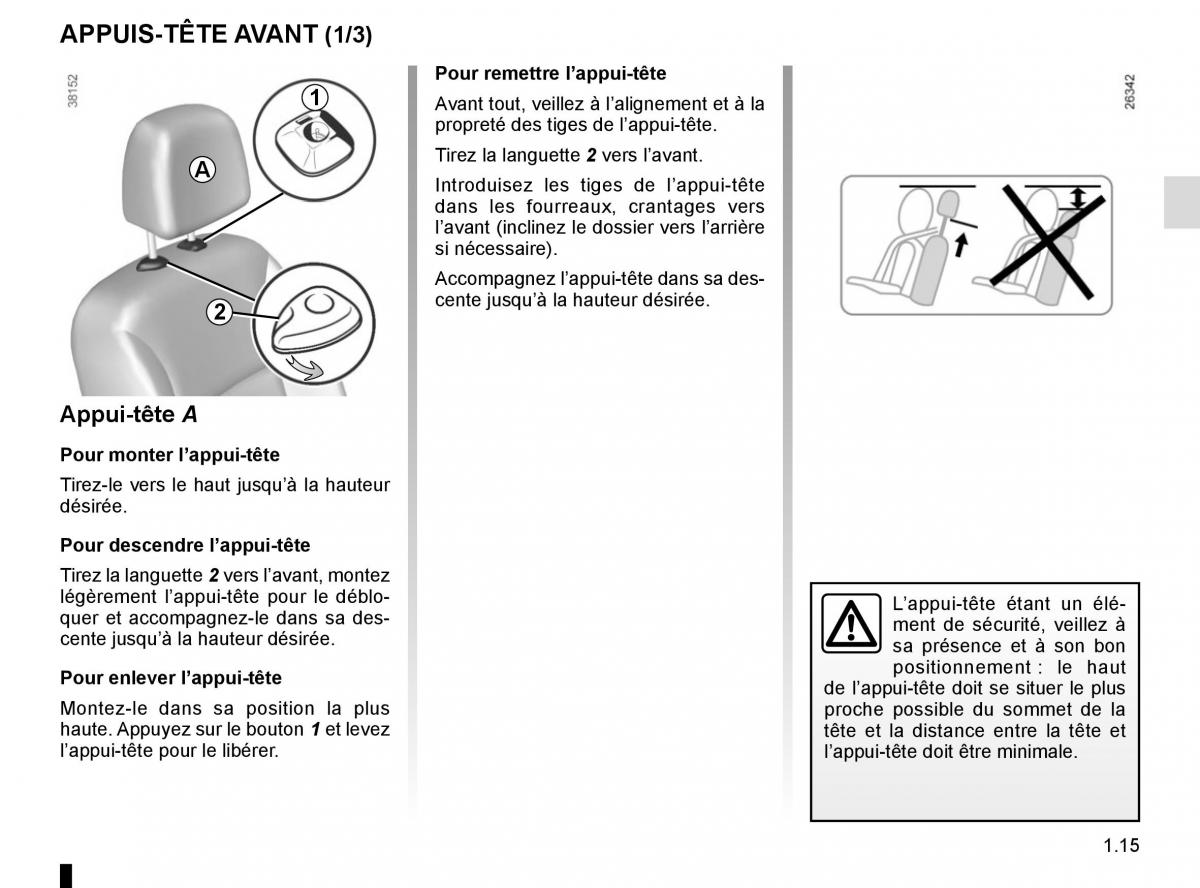 Renault Kangoo II 2 manuel du proprietaire / page 21