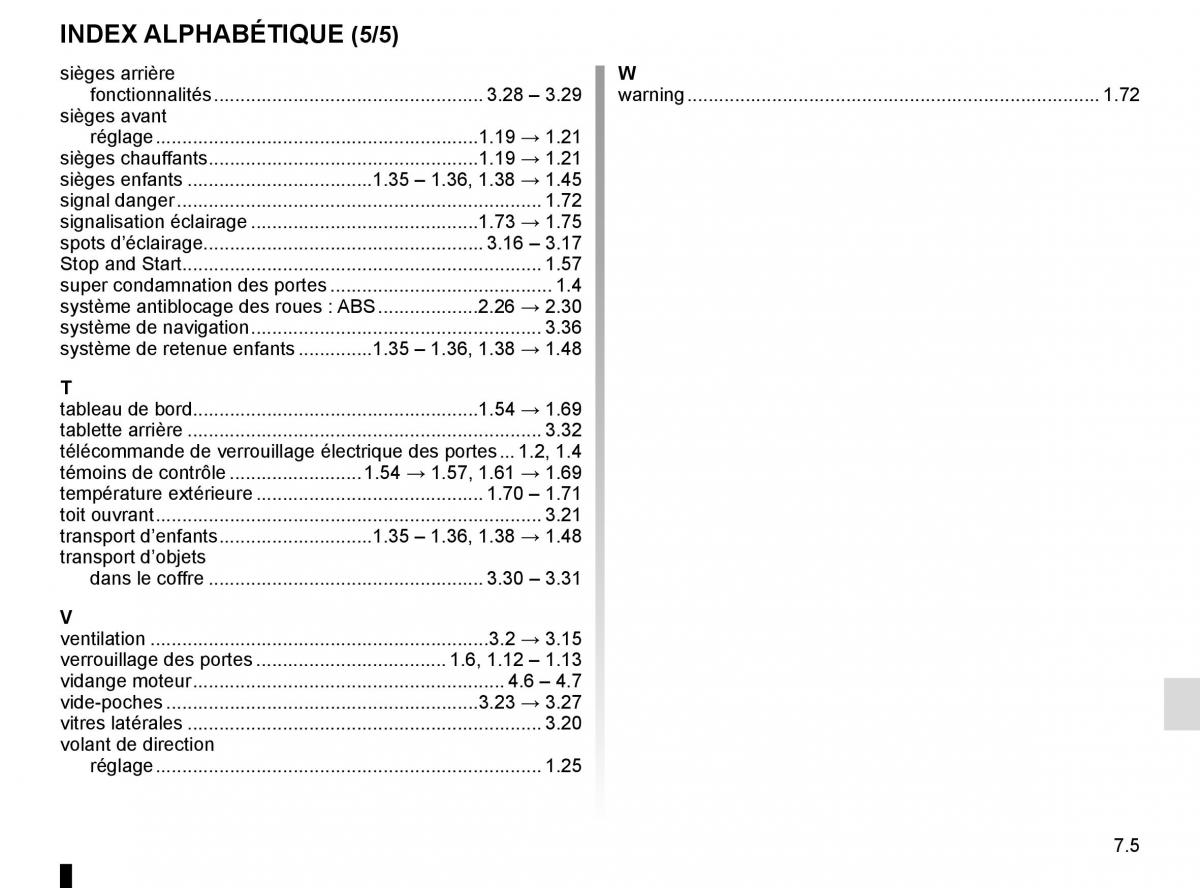 Renault Kangoo II 2 manuel du proprietaire / page 251