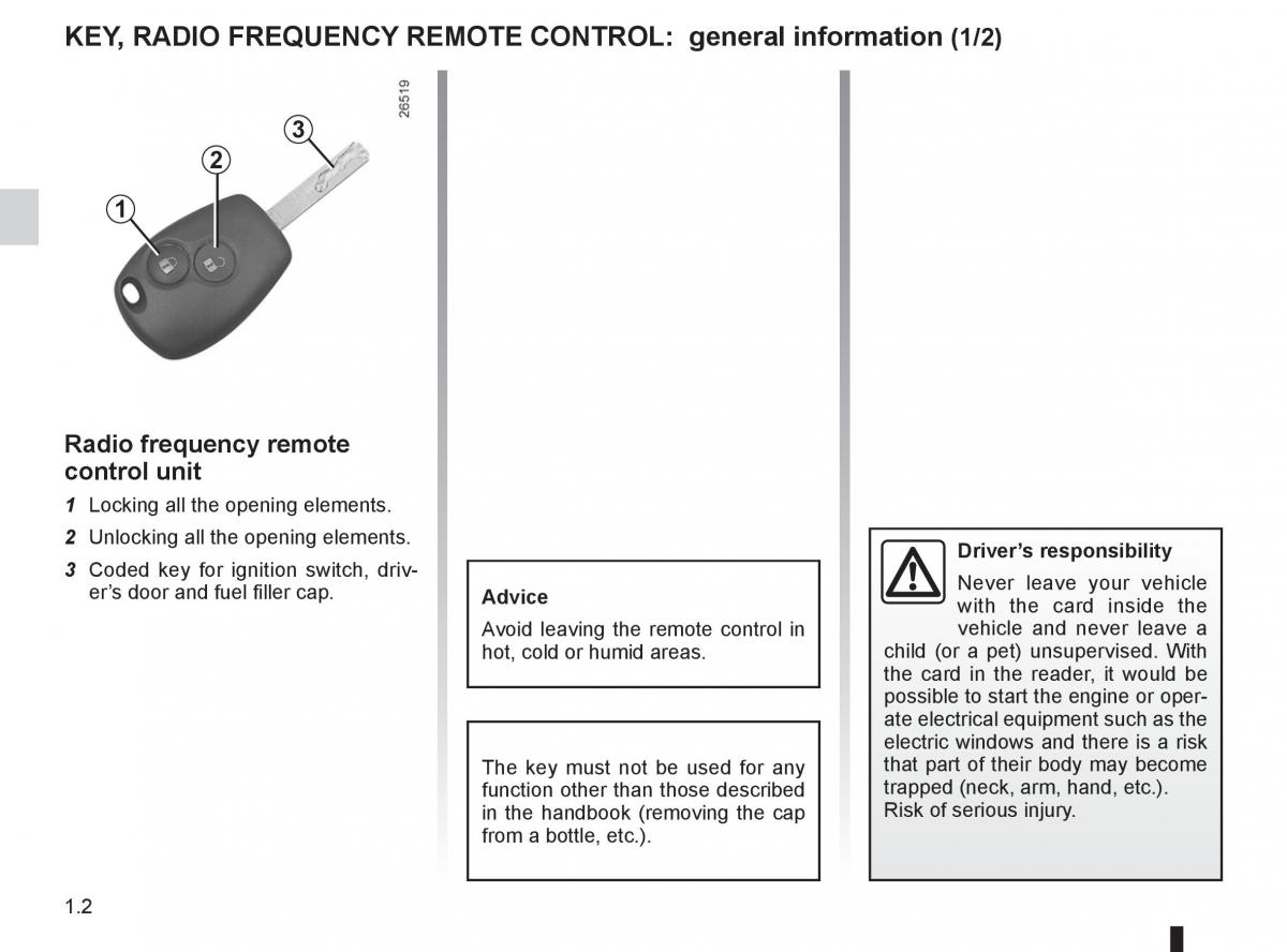 Renault Kangoo II 2 owners manual / page 8