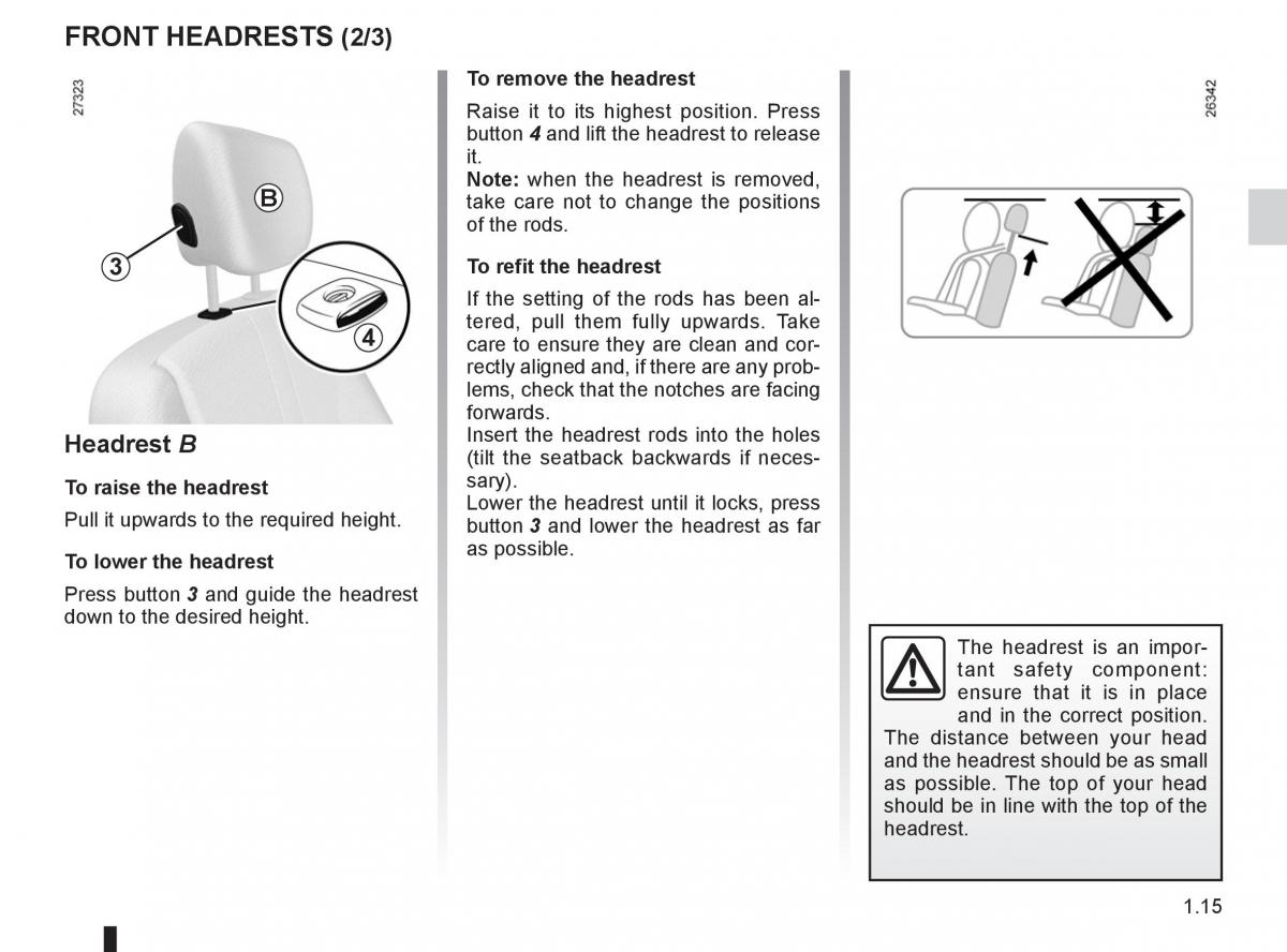 Renault Kangoo II 2 owners manual / page 21