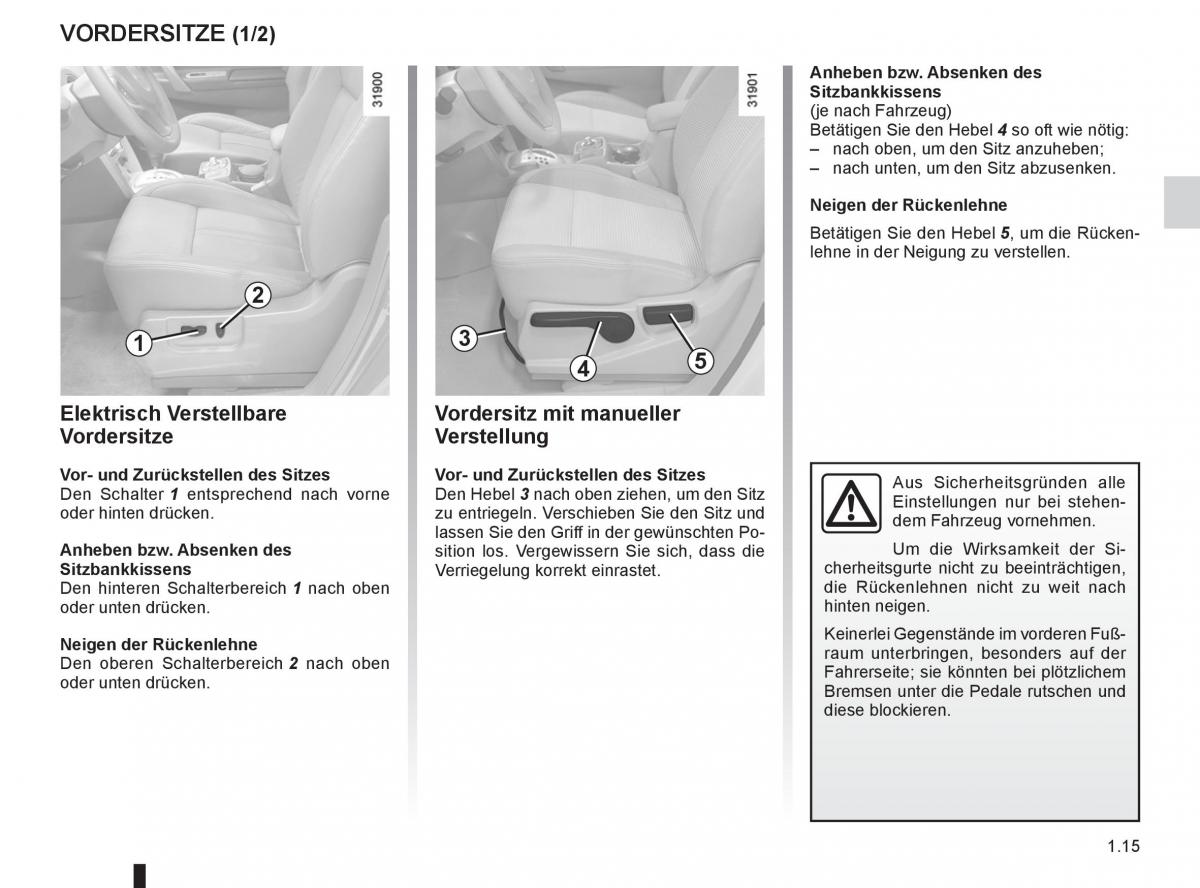 Renault Koleos Handbuch / page 21