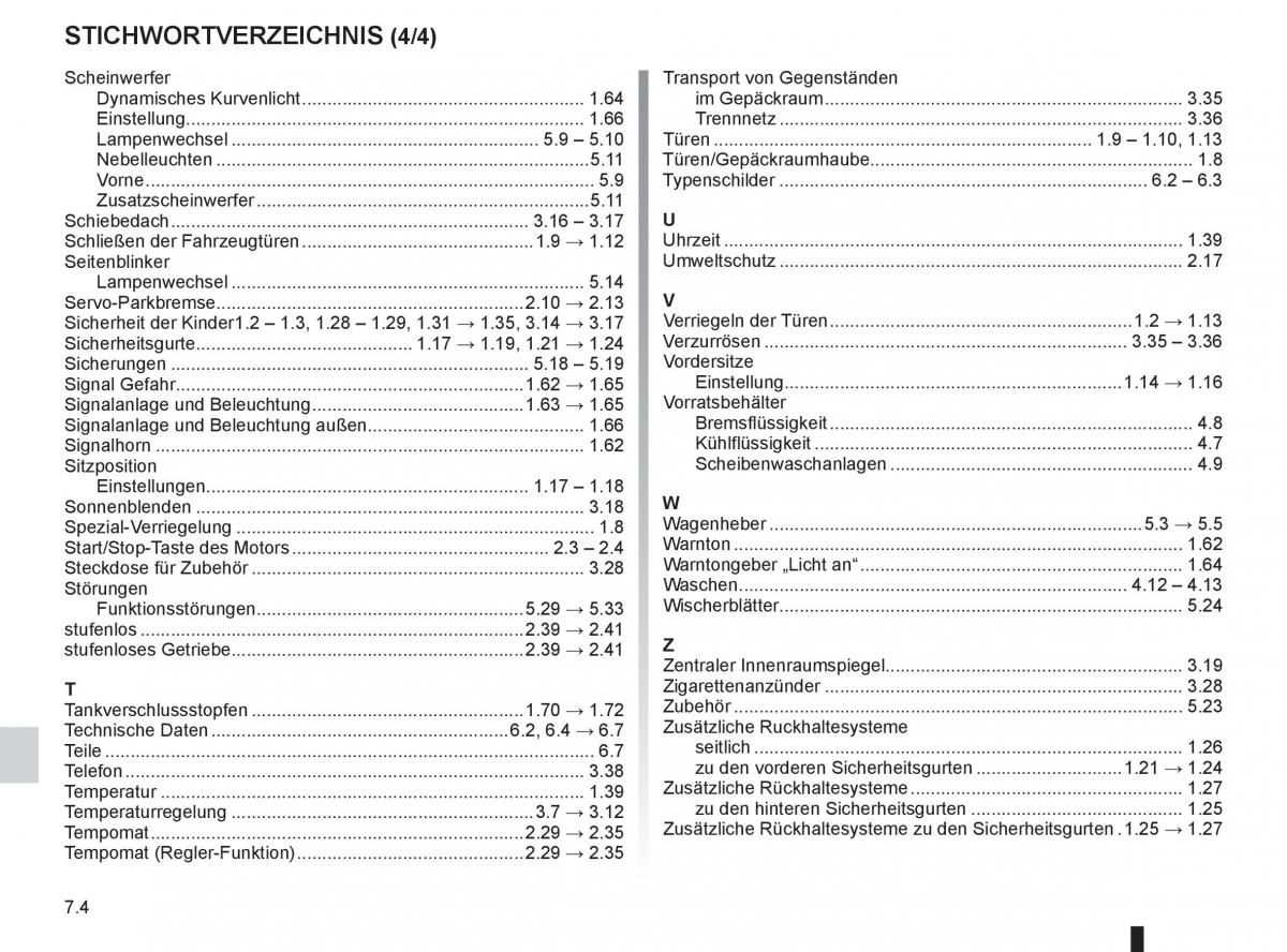 Renault Koleos Handbuch / page 230