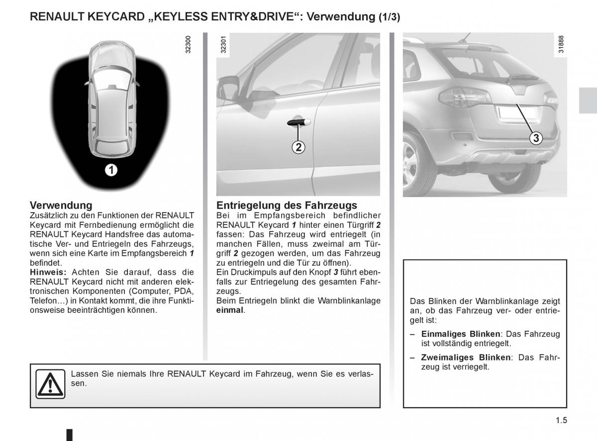 Renault Koleos Handbuch / page 11